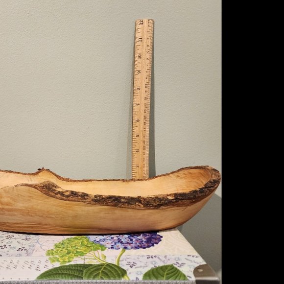 Natural Wood Oblong Serving Tray - Picture 6 of 8